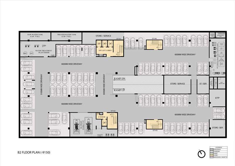 Basement - Fifth Floor