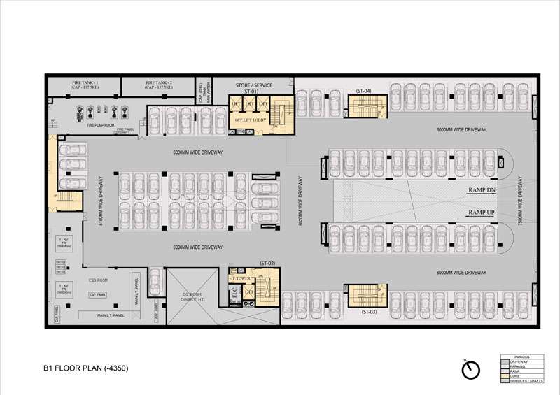 Basement - Fifth Floor