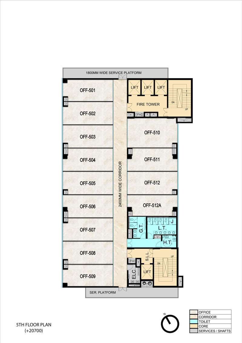 Basement - Fifth Floor